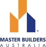 Modern Master Builders Australia logo for legal services in Queensland.